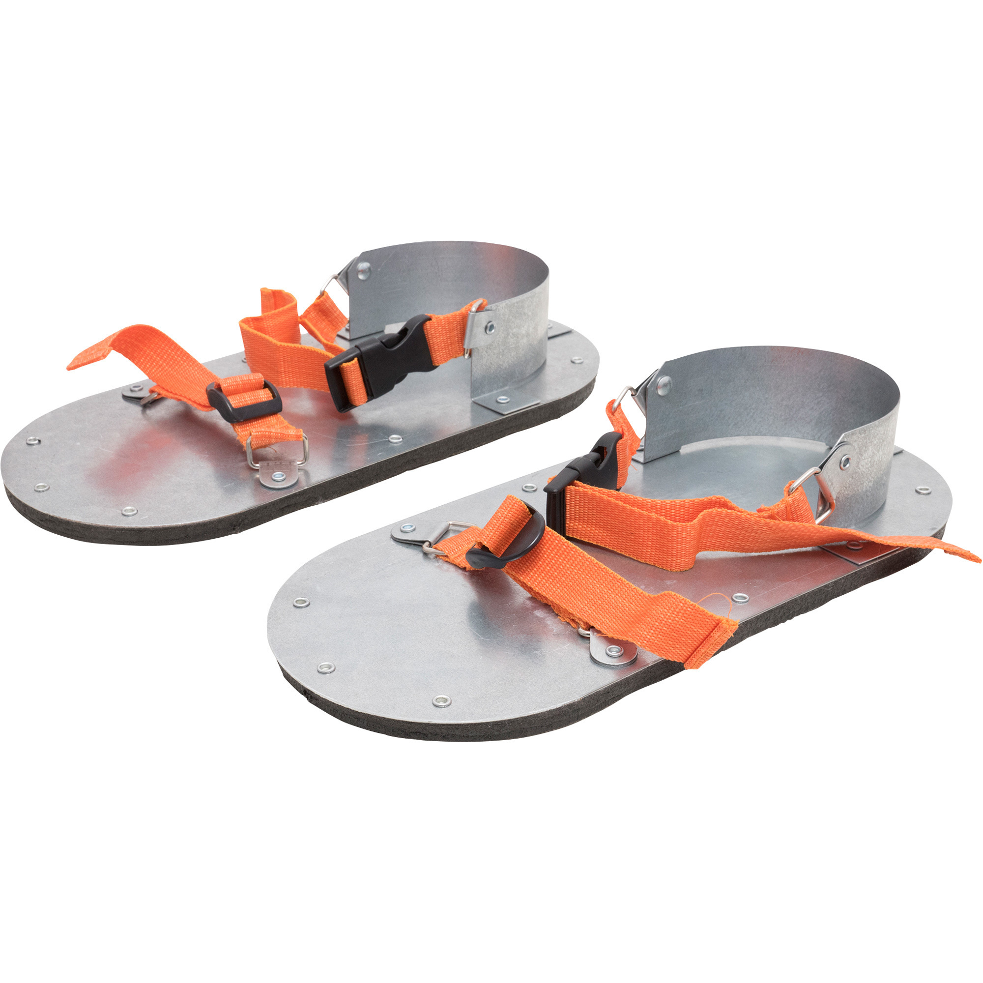 Marshalltown Felt Asphalt Shoes - Heavy-Gauge Galvanized Steel, Quick Release Adjustable Straps, Model# RED704138